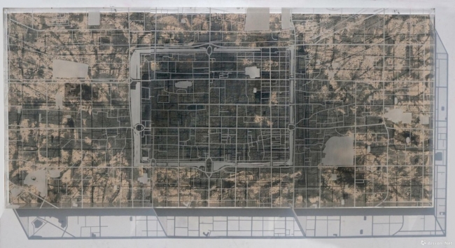 司尚林 中国式地图之西安 综合材料 2018 80x180cm 司尚林 中国式地图之西安 综合材料 2018 80x180cm